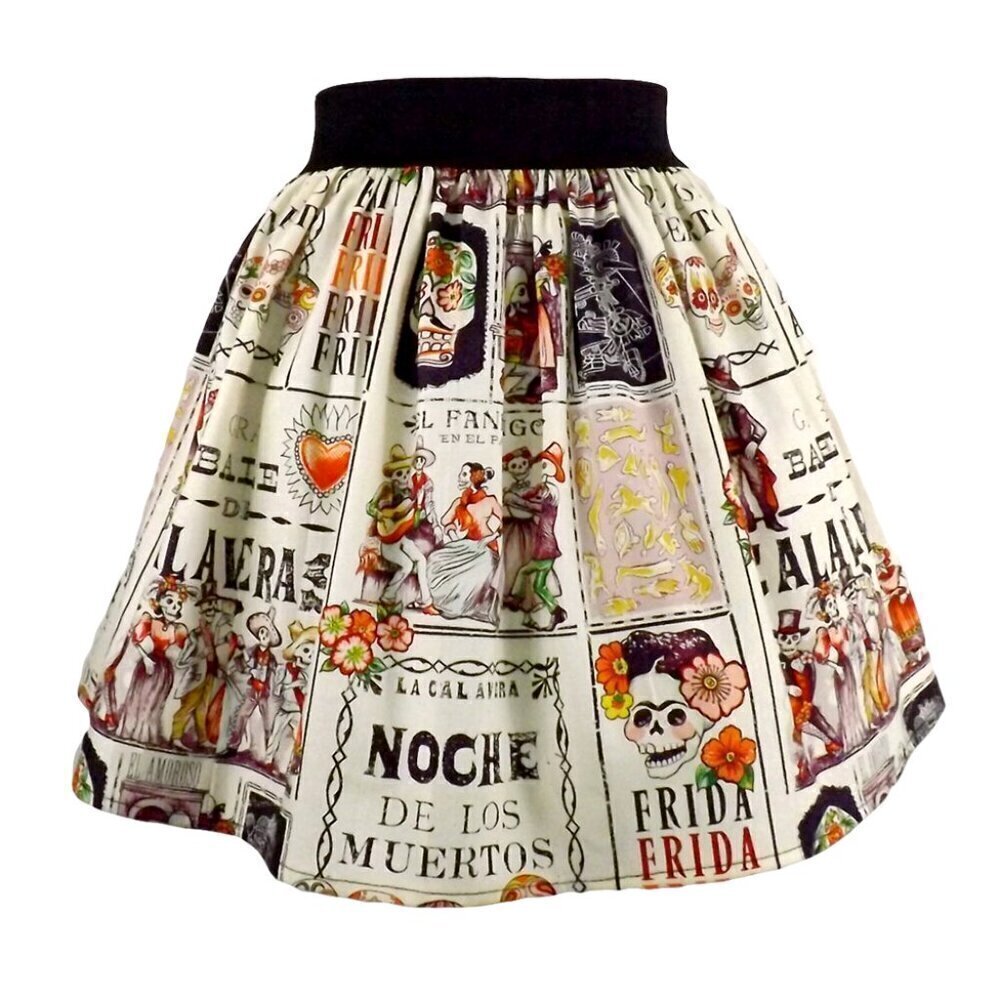 Hemet Skirt in - Frida "Noche de Baile" Elastic Skirt